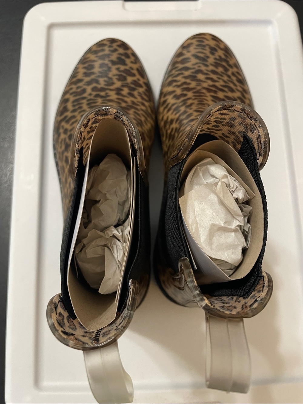 Leopard Print Dixie Cold Weather Rain Boots Women Sz. 6 NWT Just Fab in bag